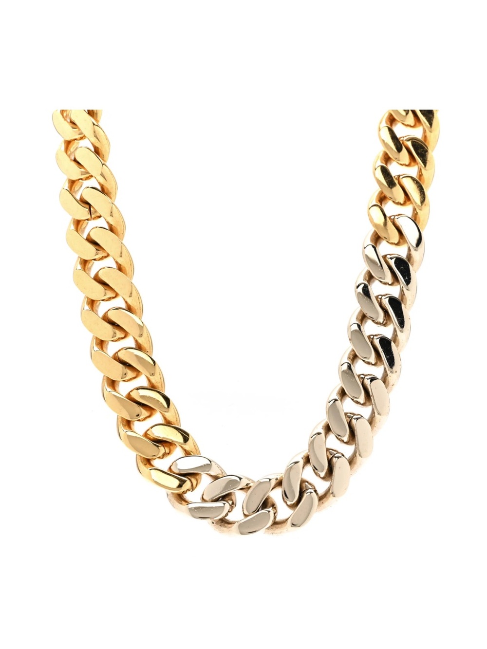 SAINT LAURENT
Metal Curb Chain Necklace Gold Silver - Picture 1 of 6